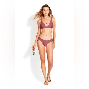 Milea Ribbed Two Piece Swim Suit